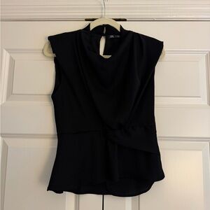 Zara Black Sleeveless Top